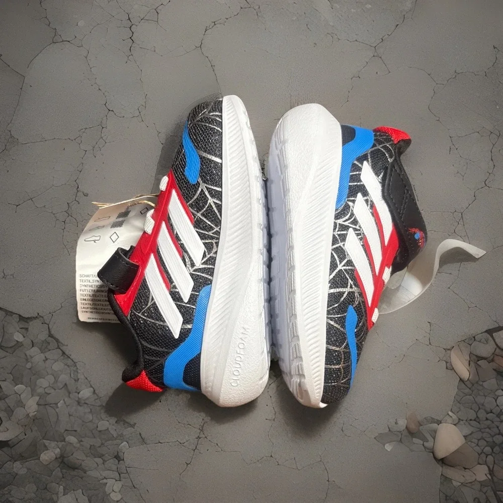 ADIDAS‎ MARVEL SPIDER-MAN RUNFALCON SHOES KIDS Size 5